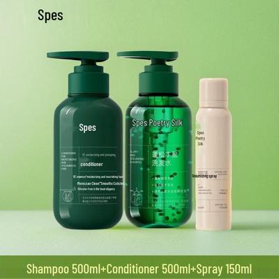 Conjunto Shampoo, Condicionador e Spray Volumizador