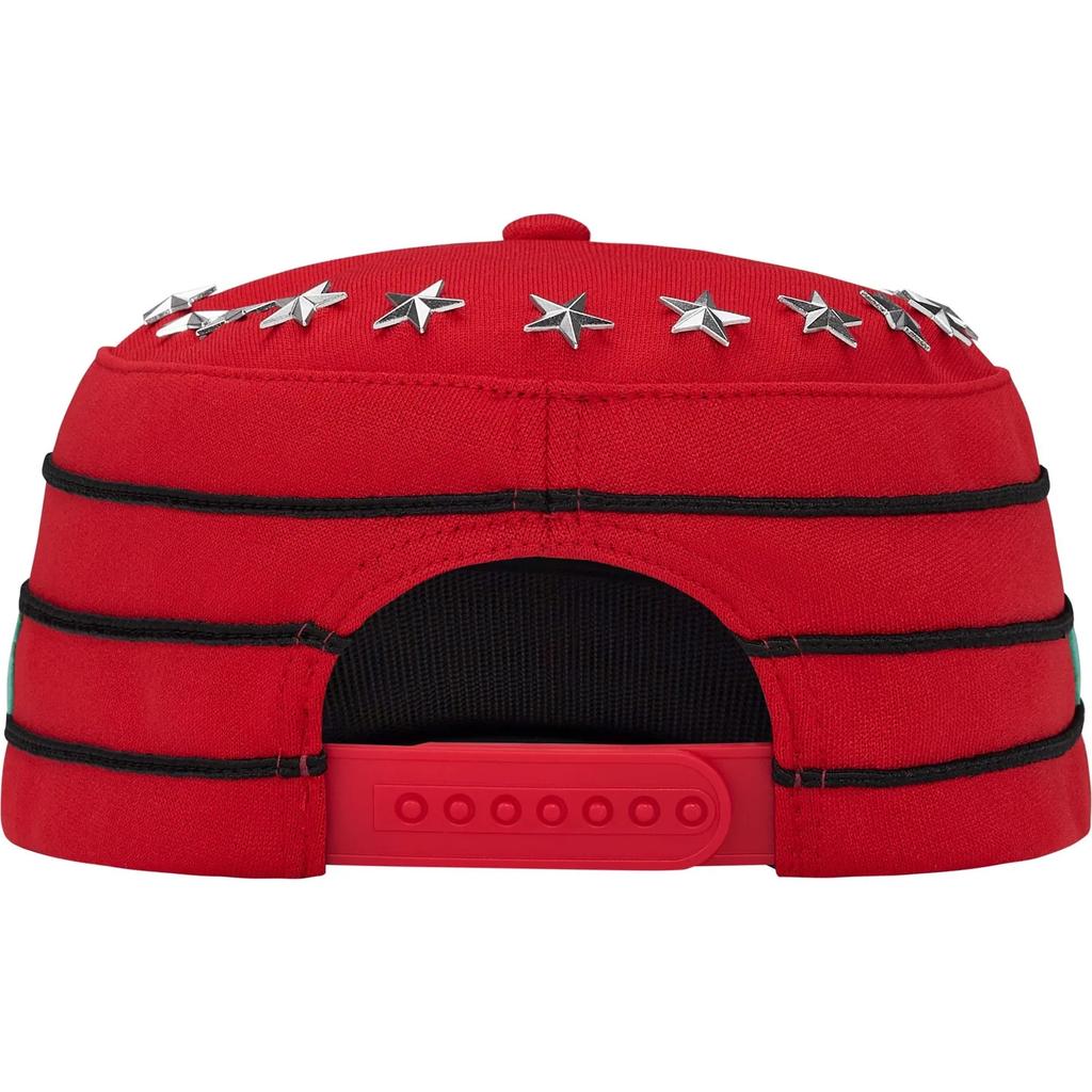 Supreme Stars Studded Pillbox Hat Red