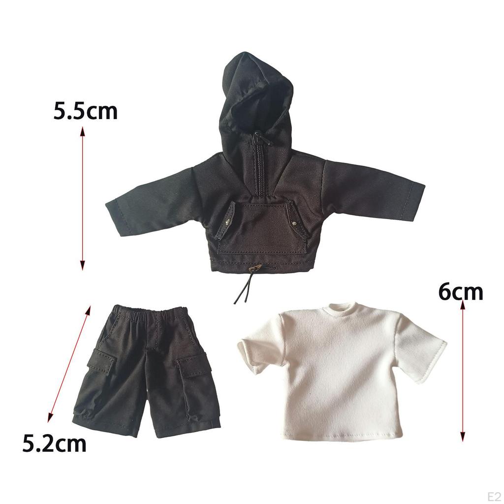 1/12 Male Figure Clothes Men's Casual Outfits, Handmade Fashion Costume for Doll 6inch Action