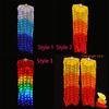 Silk Belly Dance Fans LED Light Performance Props Universal LED Fan  Stage Performance