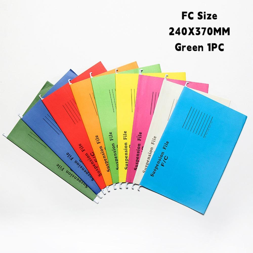 

Suspended Type Lever Arch Folder Paper Material Office File Clip A4 File Folder Document Storage FC Size-Green