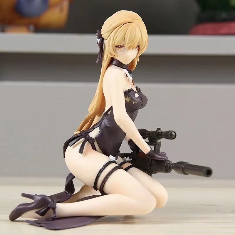 Game Girls Frontline Ots-14 Sitting Posture Action Figure Pvc Model Toys Doll Statue Desk Decor Car Ornament Collectable Gifts Premium Quality