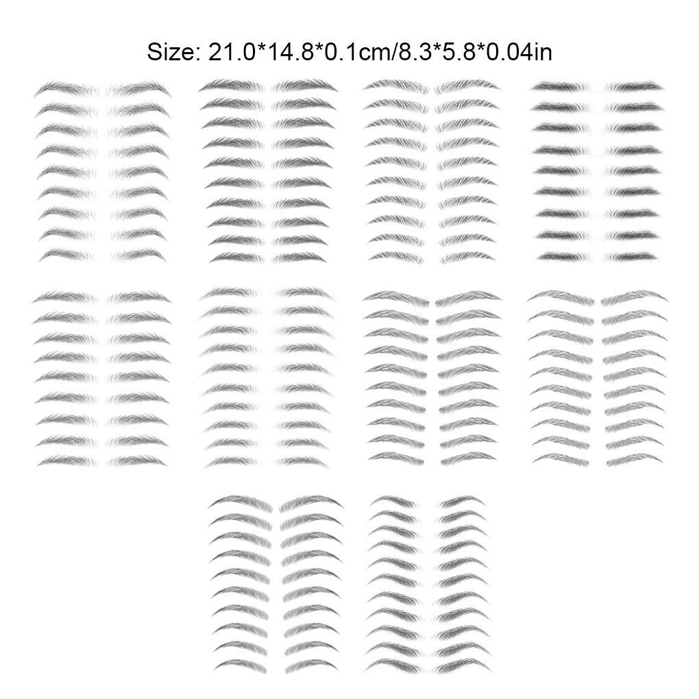 Eyebrow Stickers Making Up Tools Eyebrows Tattooing Tool Beautiful Young Girls Waterproof Tattoos Decals Cosmetic Accessory