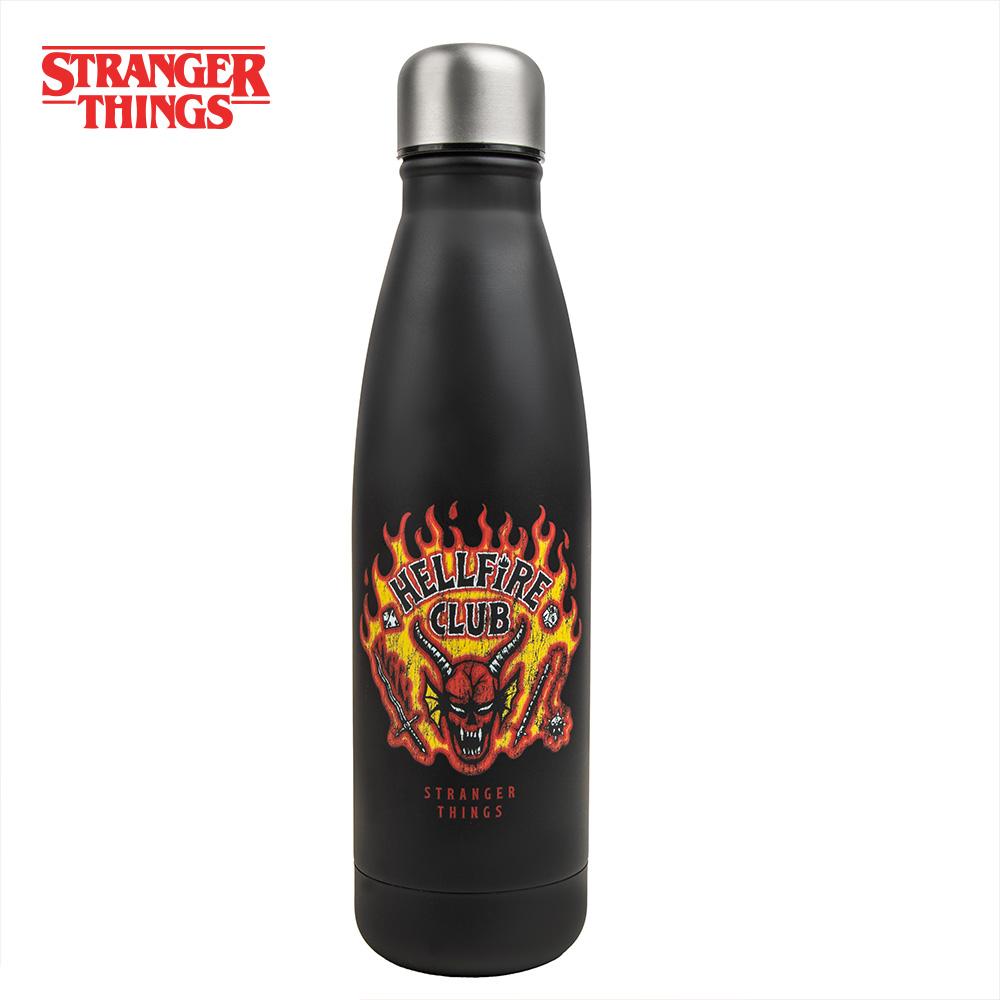 1 ks Stranger Things Oficiálně licencovaná termoska Hellfire Club z nerezové oceli, velká kapacita, lehká, přenosná