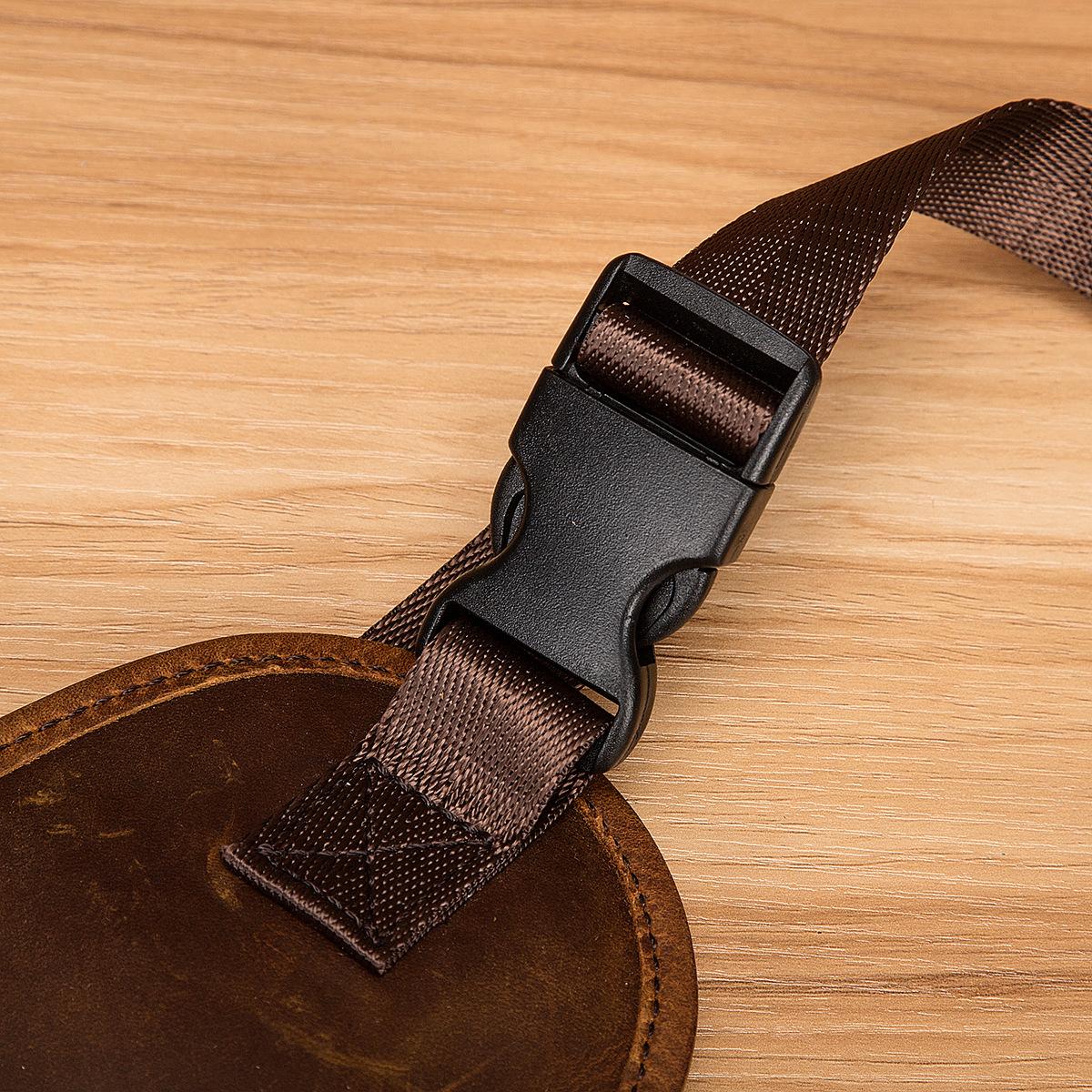 Кожаная винтажная уличная сумка Crazy Horse — фото 12