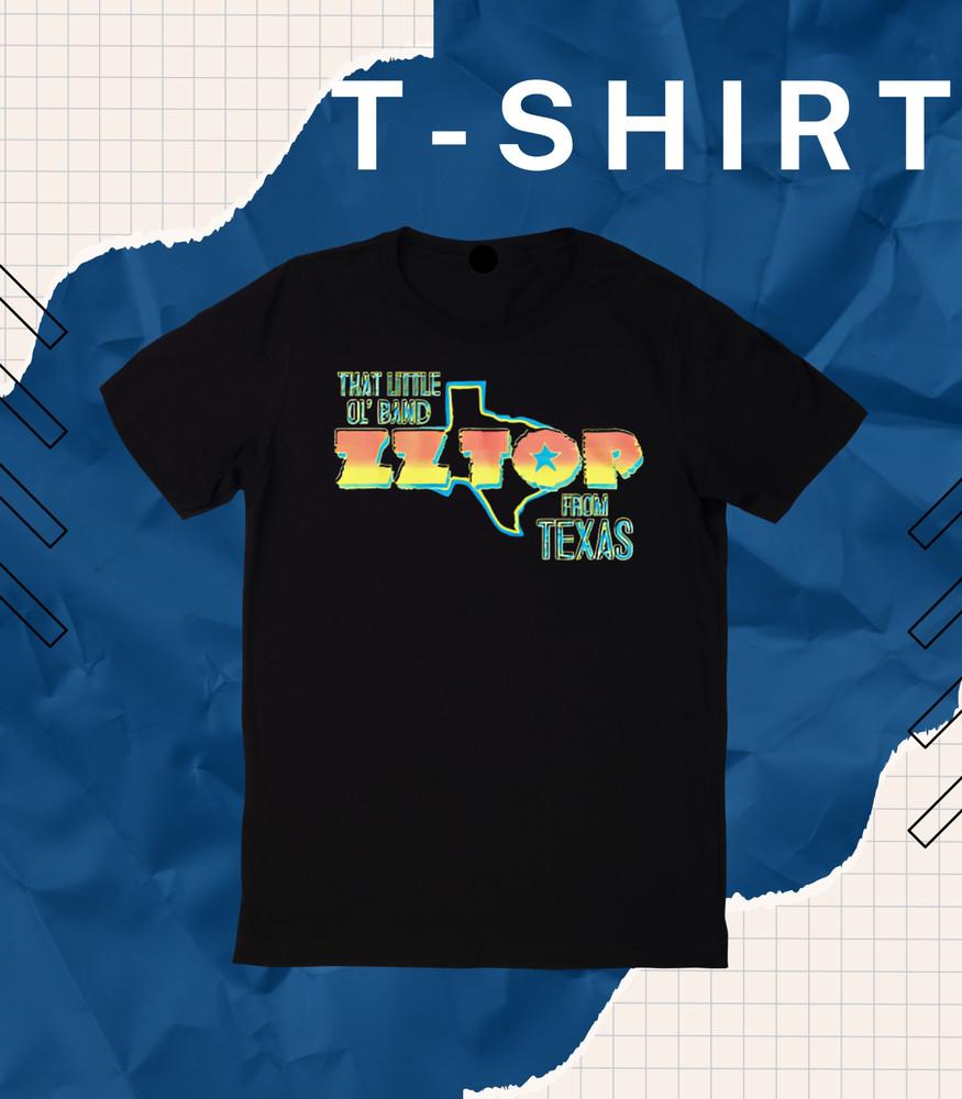 ZZ Top Little Rock Band from Texas Beards Album Concert Tour Merch Men T-Shirt.