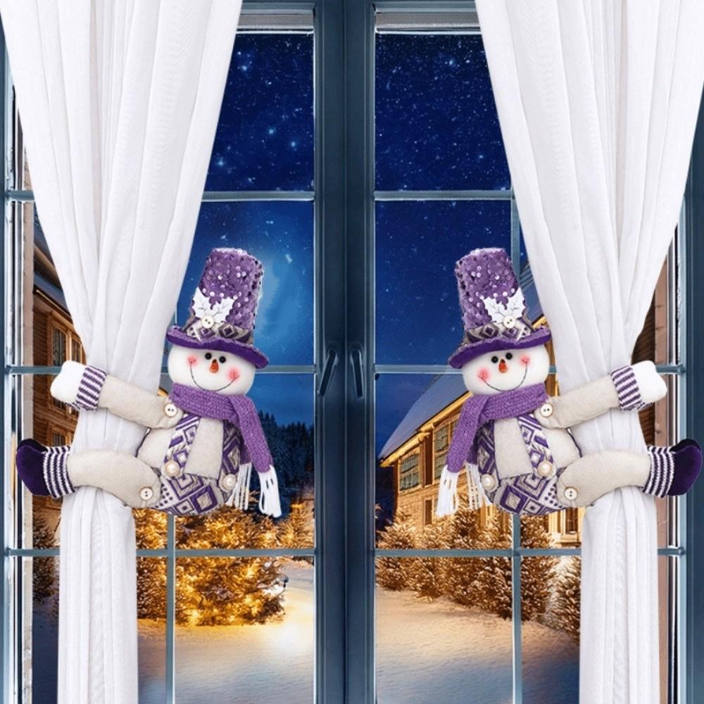Reusable Sequined Curtain Buckle Cartoon Curtain Tieback Christmas Curtain Buckle Holiday Party