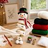 Crochet Snowman Hanging Ornament DIY Kit, Crochet Material for Christmas Projects