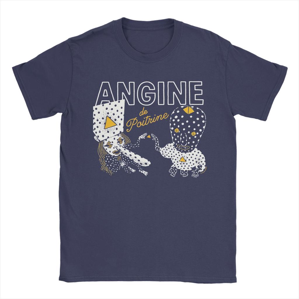 Angine De Poitrine T Shirts Unisex Cotton Vintage TShirt Round Neck  Tees Short Sleeve Clothing Plus Size