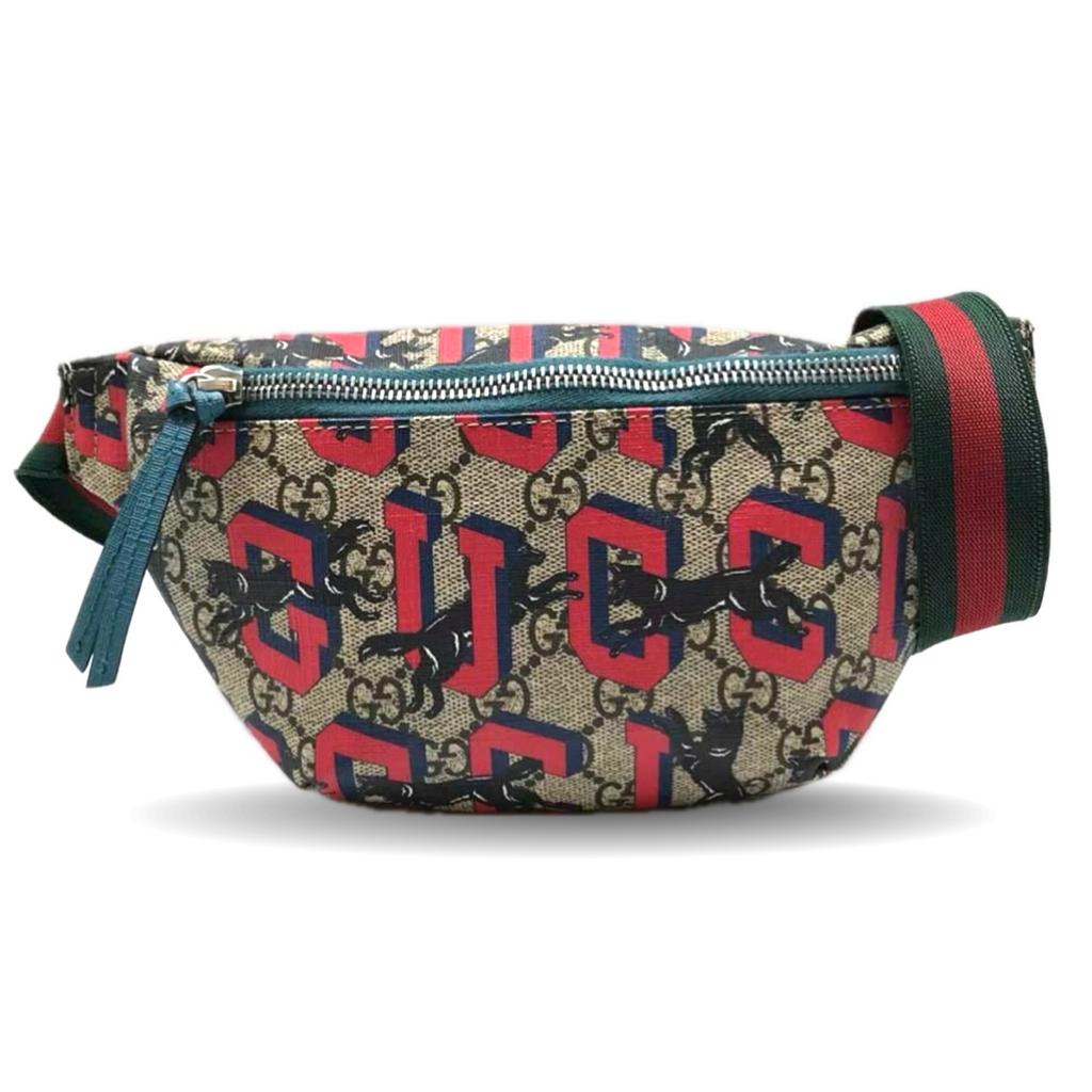Used GUCCI Chilled licenseWaist bag GG Supreme Canvas Women