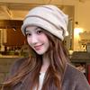 Autumn and Winter Warm Confinement Hat  Spring and Autumn Ear Protection Woolen Hat Face Showing Small Pullover Hat  Cool Hat