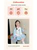 Autumn 2025 Girls' Cartoon Sweatshirt Mesh Dress with Bowknot - Sweet Baby Princess Dress