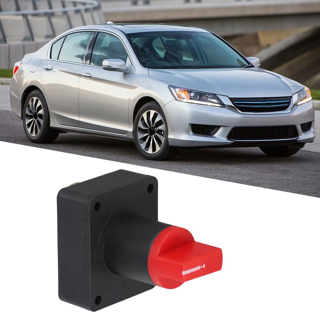 12V Battery Switch Black Red Battery Isolator Switch Easy Installation High Universality Fitment Boat Installations
