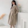New Arrivals Open Run Arose Winter Guest Dress Long Dress Women Double Button Tr
