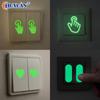 [Q]3/20pcs Indicator Button Luminous Stickers Suitable For Switch, Stairs, Motorcycle, Glow-in-the-Dark Wall Decals, Home Decor,