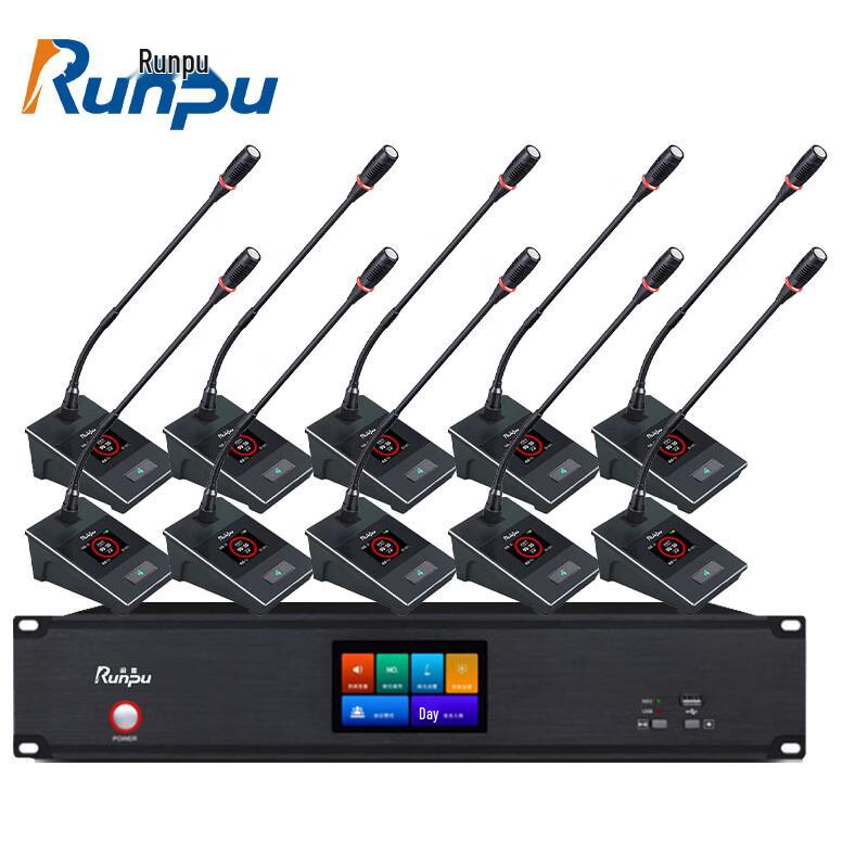 

Runpu RP-WX8800E-10 1-to-10 Wireless Gooseneck Conference Microphone System (CN version)