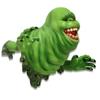 Halloween Ghostbusters Resin Wall Decor Party Green Gluttonous Ghost Ornaments Halloween Inflatable Red Ghost Glowing Decoration