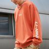 Li Ning Letter Print Fleece Warm Sports Hoodie Men Hoodies Brick-Red AWDRD73-3
