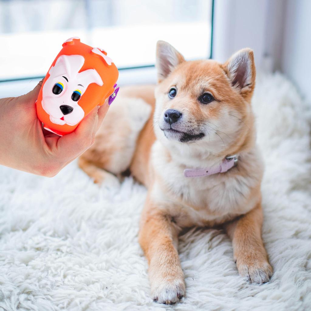 19041 BALL FOR DOG/CAT squeaky chew TOY rubber