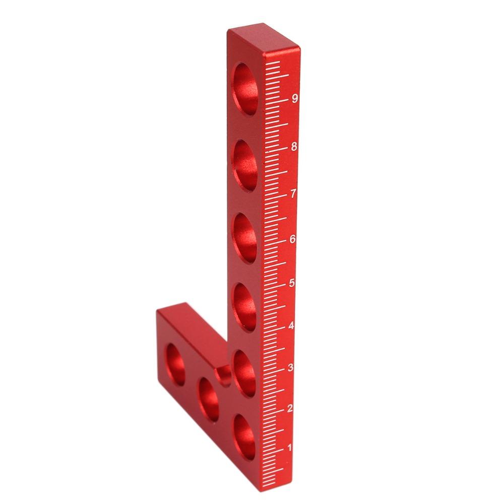 90 Degree Right Angle Ruler High Accuracy Precision Square L Square Ruler  Edge Marking красный