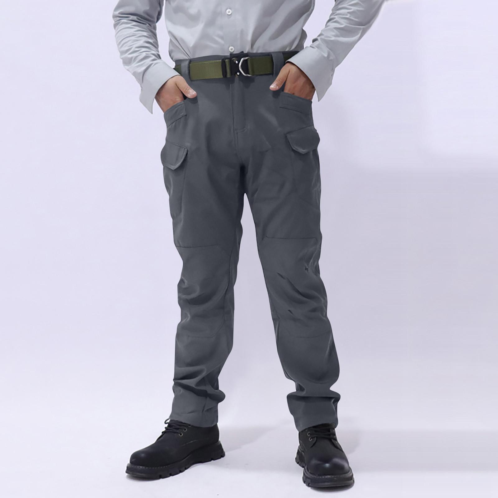 

Чоловічі військові віяла з декількома кишенями для тренувань на відкритому повітрі для альпінізму, кемпінгу Штани робочого одягу S сірий колір