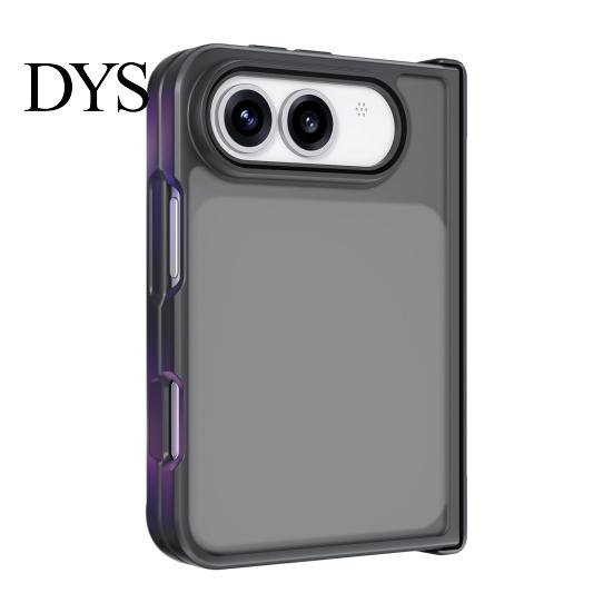 Rutschfeste Griff-Schutzhülle, magnetische faltbare Hülle für iPhoneDuo, vollständiger Scharnierschutz, drehbare rutschfeste stoßfeste Hülle, Handy