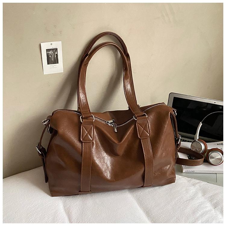 

New bag large capacity commuter casual shoulder messenger bag simple lazy style high value bag women