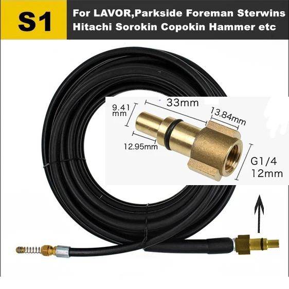2~40m Sewer Drain Water Cleaning Hose Pipe Dredge Cleaner for Karcher Lavor Huter Nilfisk Stihl High Pressure Washer Hose