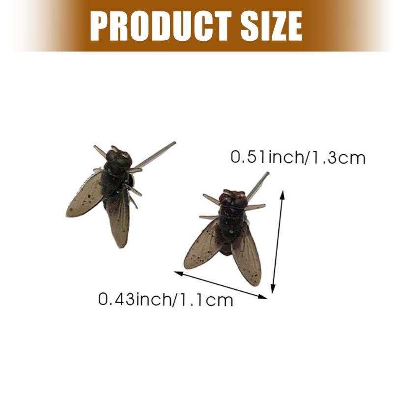 1 Paar Abstrakte Kleine Fliegen-Simulations-Ohrringe aus Edelstahl für Komfortables Tragen Lustige Schmuck-Accessoires