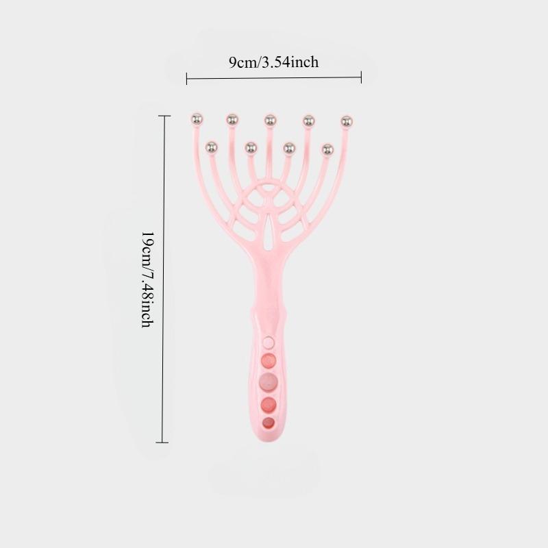 9 Claws Scalp Massager, Handheld Head Massage Tool for Hair Care & Stress Relief, Home Office SPA Gift