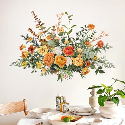 36x52cm Flower Clusters Wall Stickers Bedroom Living Room Background Decoration Mural Home Decor