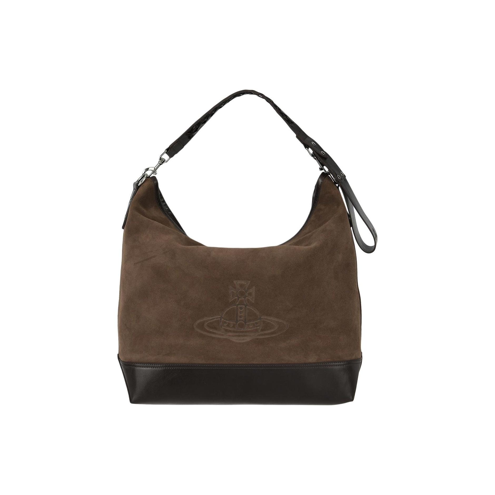 

Vivienne Westwood West Queen Brand Logo Small Calfskin Shoulder Bag Women Shoulder Bag Chocolate-Brown 41030003UB25AD402048 Basic Set (Bag+Dust Bag)