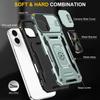 Armor Series For iPhone 16 Plus Case Adjustable Kickstand PC+TPU Phone Cover with Slide Lens Guard