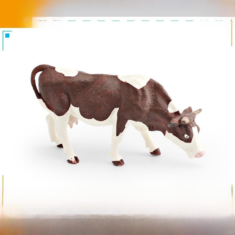 Realistische Bauernhoftier-PVC-Figuren mit Milchkühen und Stiermodellen für Kinder, Lernspielzeug