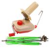 2Pcs Needlecraft Hand-Operated Umbrella Yarn Ball Winder Set