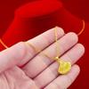 Gold Mini Skirt O-Chain Necklace: Elegant, Simple, Fashionable, High-End Design for Women.