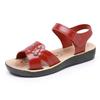 Women's Summer New Open Toe Flat Sole Sandals Soft Sole Non Slip Lightweight Breathable Velcro Waterproof Outdoor Beach Sandal