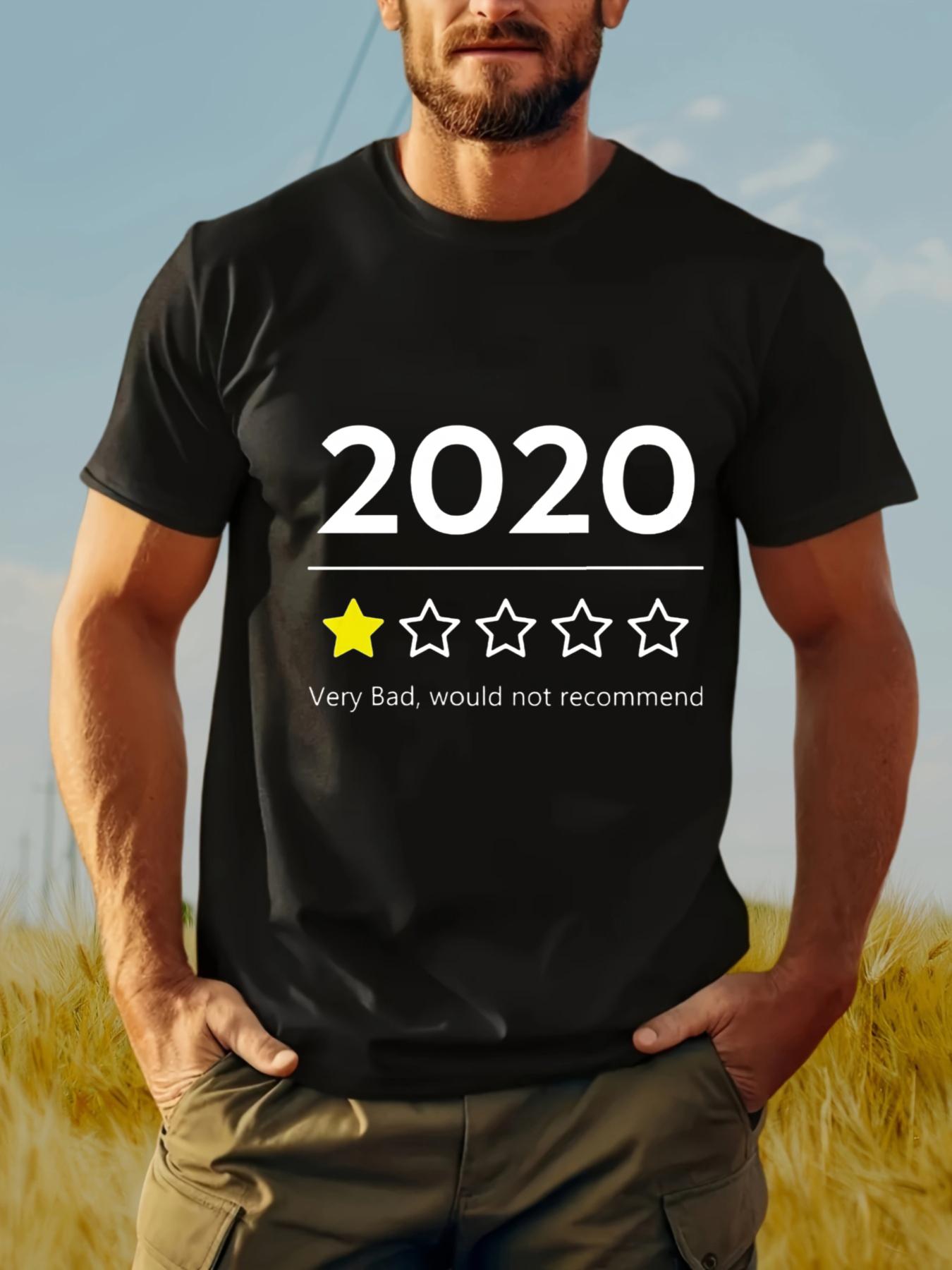 

Men s Heavyweight One-Star Review Anime T-Shirt - 2020 Very Bad Would Not Recommend Slogan XXL
