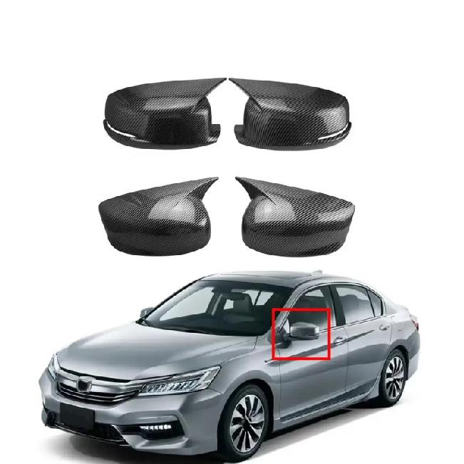 Car Sticker Rearview Side Mirror Cover Fit For Honda Accord 2008-2017 Wing Cap Exterior Door Rear View Case Trim Carbon Fiber