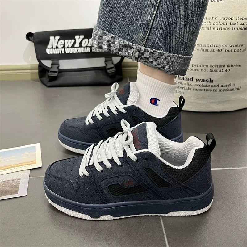 

Корейские кроссовки на толстой подошве в стиле харадзюку ретро - Трендовые, повседневные, универсальные, женские кампусные туфли 35