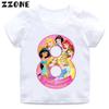 Different Princess Cinderella Number Print Girls Clothes 1 2 3 4 5 6 7 8 9 Years Birthday Kids Tshirt Baby Boys Children T-Shirt