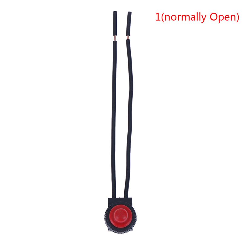 Interruttore On-Off a Pulsante Impermeabile 220V con Cavo di Collegamento 4" Nero