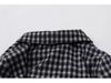 Mori-kei Retro Plaid Bowknot Ruffle Shirt for Women - Spring/Fall