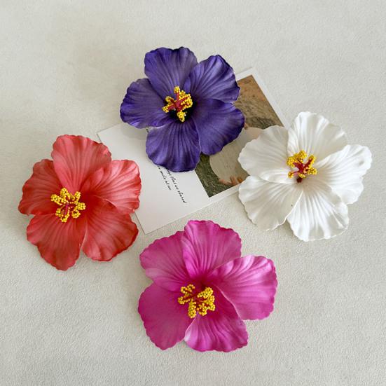 Hairpin Soft Strong Texture Lightweight Decorative Flower Hair Clip Realistic Flower Design Holiday Leisure Hair Pin
