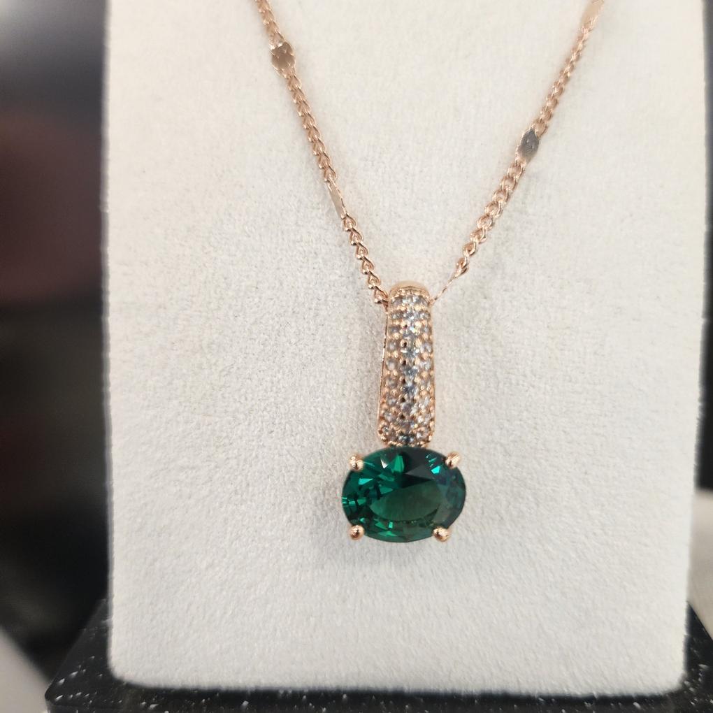 Atria Ruby Tepa Round N Necklace JQNNEIN0003RBF