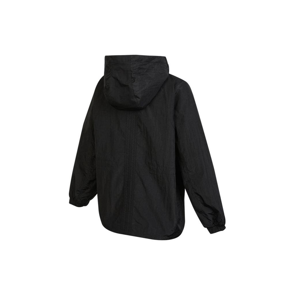 Adidas Neo Woven Hooded Sports Jacket Women Jackets Black HF7277