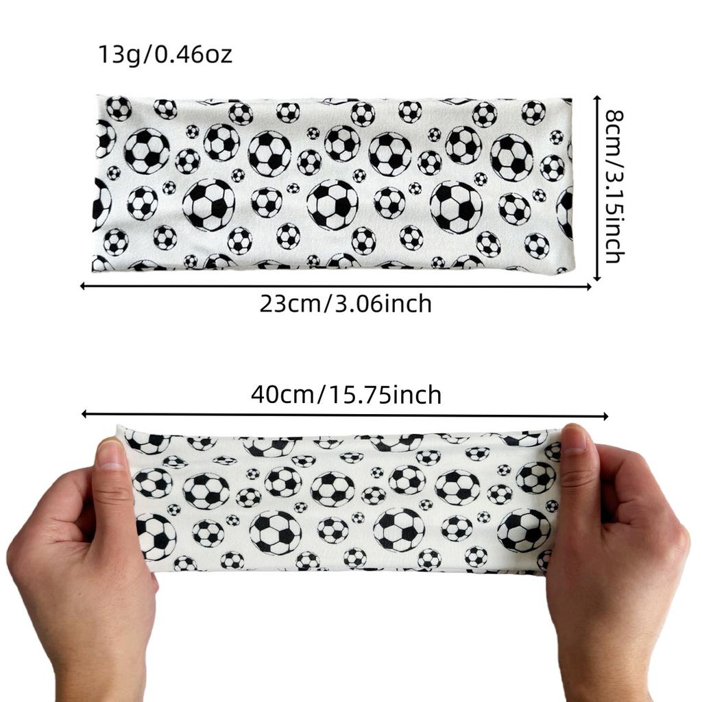 Football Headband, Cheering Headband, Elastic Sports Headband, Unisex Sweatband Headband