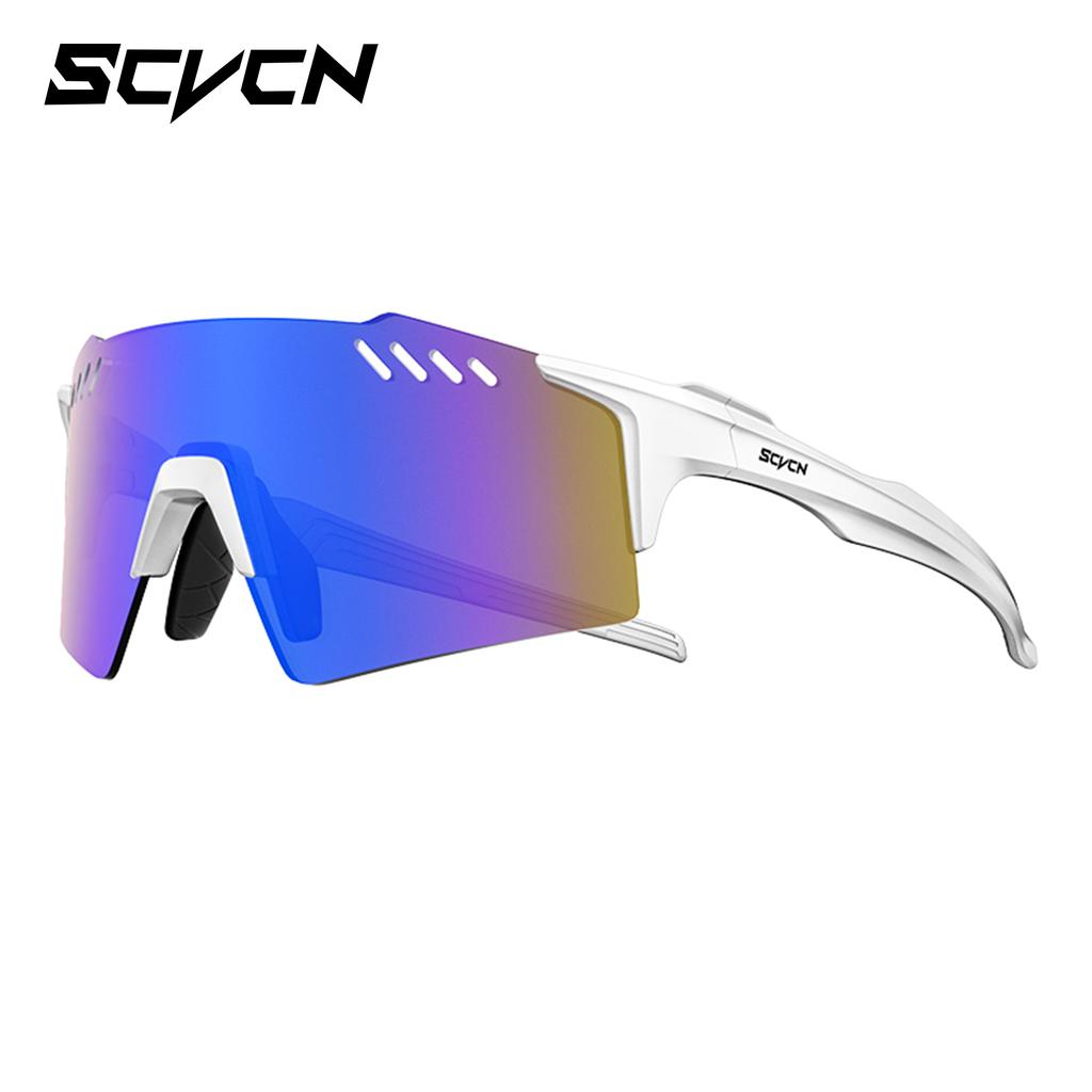 SCVCN UV400 Radsportbrille Outdoor Laufsonnenbrille Herren Damen MTB Rennradbrille Wandern Fahren Fahrrad Sportsonnenbrille