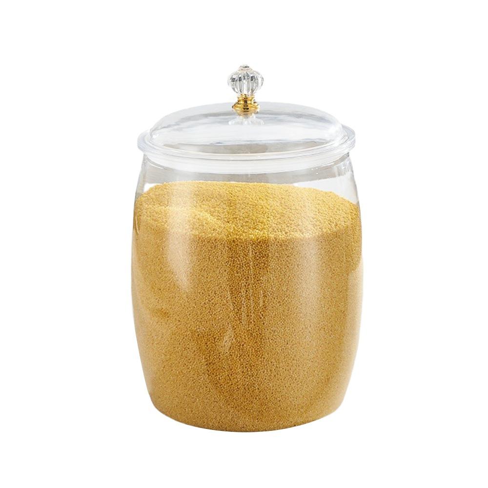 Moisture-Proof Canister Jar Wide Mouth Rice Storage Bucket Durable Sealed Can  Kitchen