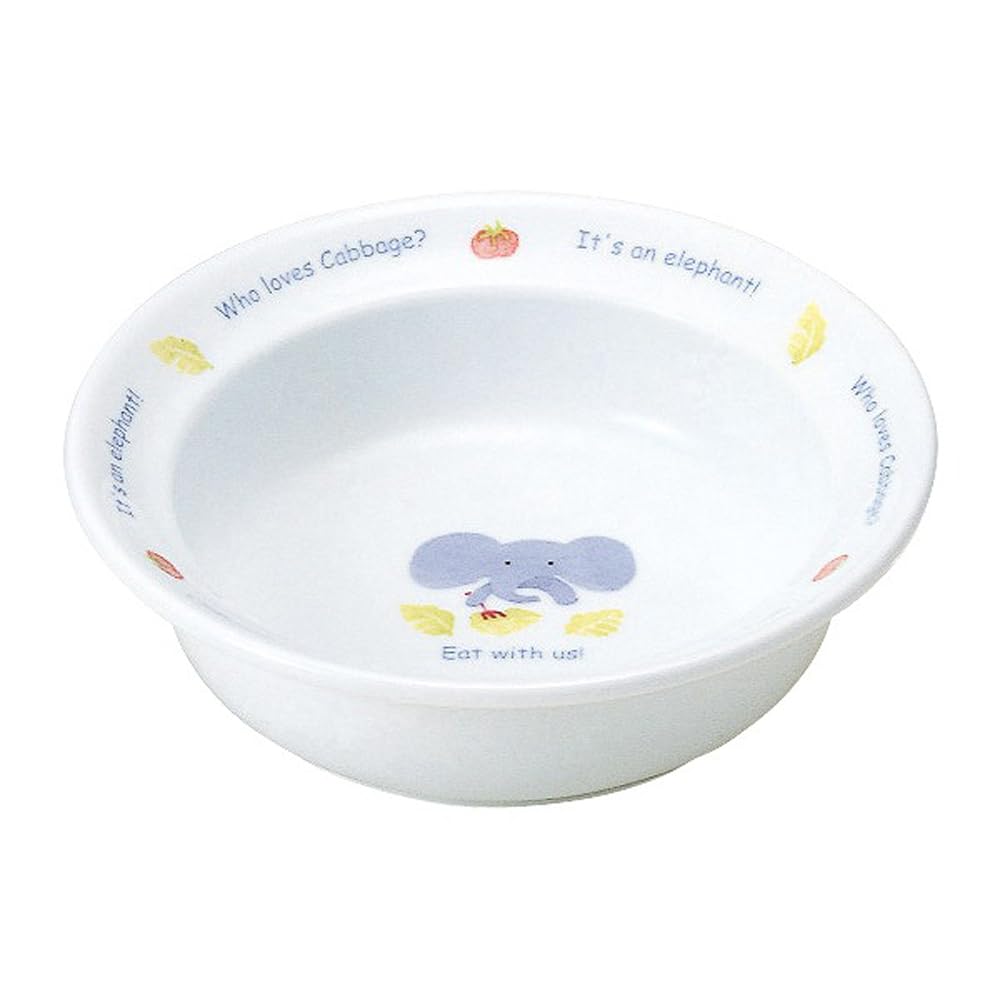 NARUMI Dinnerware Eat Perfect for Baby First Meal and Baby and Dishwasher Originally Made in Product Children's Set, "Let's Together!" 4-Piece Set,